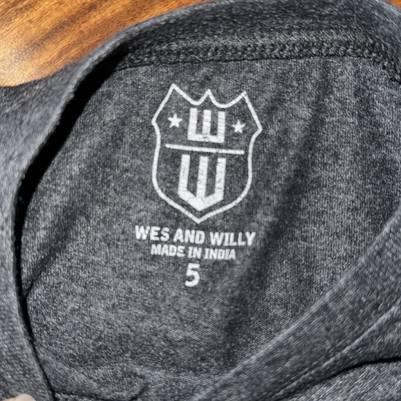 Wes & Wiley Rock & Roll Long Sleeve Tee Shirt Size 5 - Picture 2 of 4